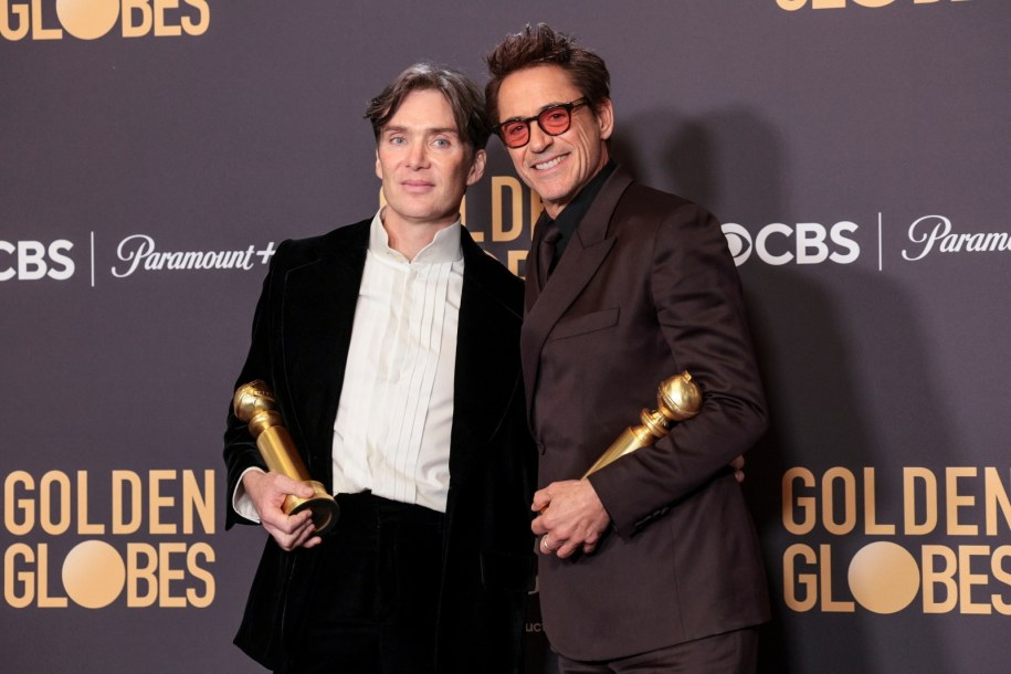 Cillian Murphy i Robert Downey Jr. /allison dinner /PAP/EPA