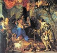 Claudio Coello, Adoracja Dzieciątka Jezus przez św. Ludwika, 1665-68 /Encyklopedia Internautica