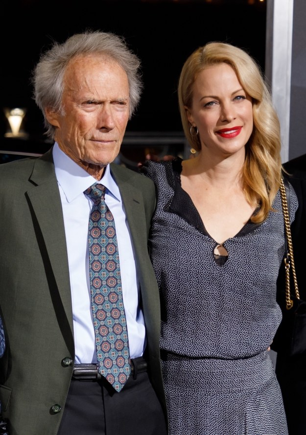 Clint Eastwood z córką Alison Eastwood na premierze /	EUGENE GARCIA /PAP/EPA