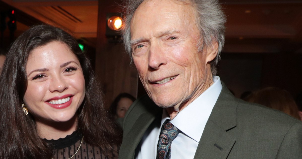 Clint Eastwood z najmłodszą córką /Getty Images /Getty Images