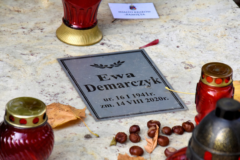 Cmentarz Rakowicki w Krakowie, nagrobek Ewy Demarczyk /Albin Marciniak /East News