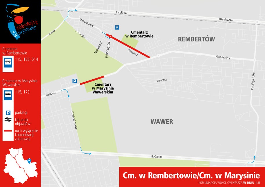 CMENTARZE W REMBERTOWIE /ZDM Warszawa /