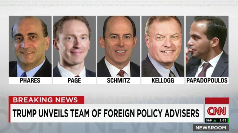 CNN: Trump ujawnia zespół doradców ds. polityki zagranicznej. Wśród nich Papadopoulos (arch.) /Twitter