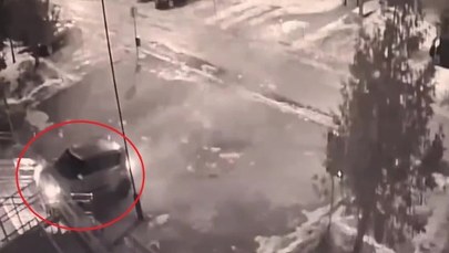 Co on zrobił? Groźny incydent przed komendą policji [NAGRANIE]