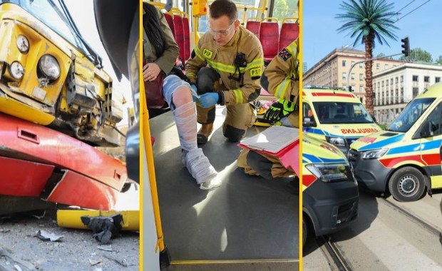 Co przyczyną zderzenia tramwajów w Warszawie? 11 osób w szpitalach
