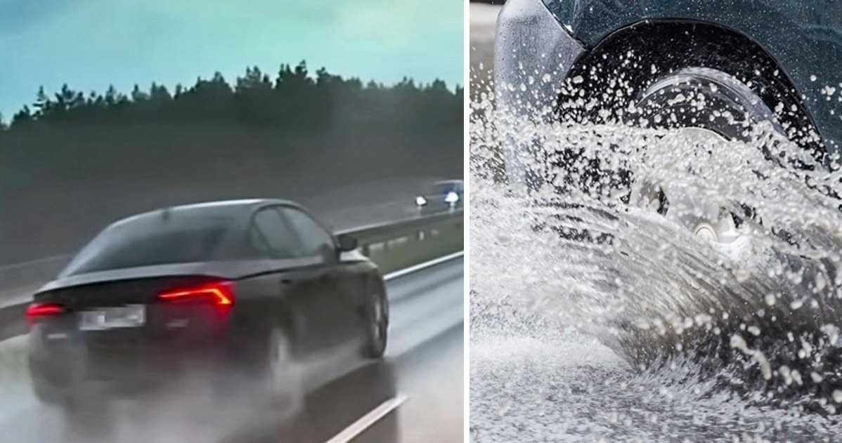 Co to jest aquaplaning i jak do niego dochodzi? / fot. youtube.com/stopcham; 123RF/Picsel /