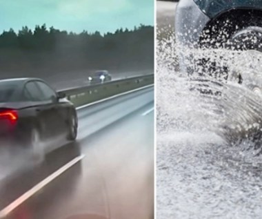 Co to jest aquaplaning? Przekonał się o tym ten kierowca