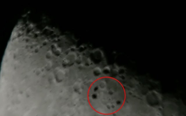 Co zauważył astronom amator obserwujący Księżyc? /YouTube
