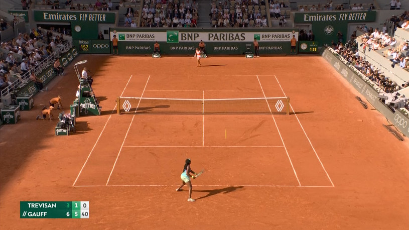 Coco Gauff - Martina Trevisan. Skrót meczu. Roland Garros. WIDEO