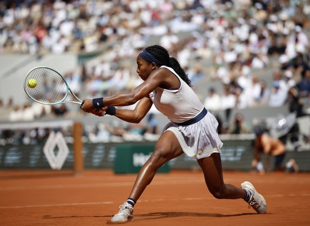 Coco Gauff nie dała rady Idze Świątek. /YOAN VALAT  /PAP/EPA