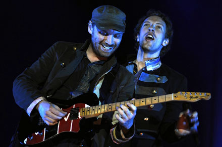 Coldplay: "Hej, mamy tu kibica Tottenhamu!" - "Zamknij się, Chris..." /arch. AFP