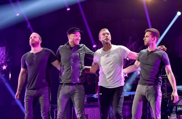 Coldplay w komplecie (fot. Kevin Winter) /Getty Images