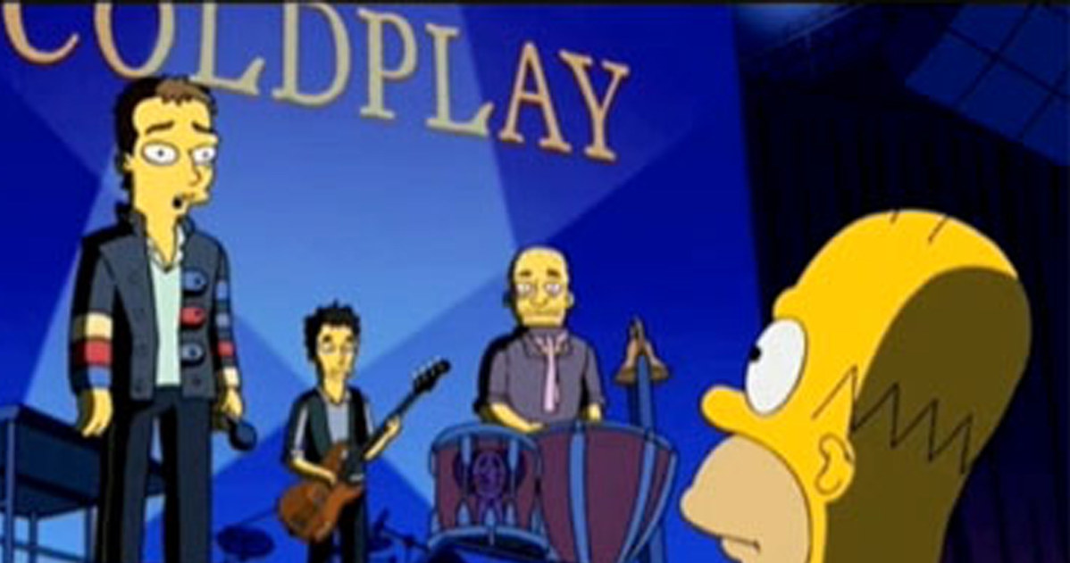 Coldplay w Simpsonach /