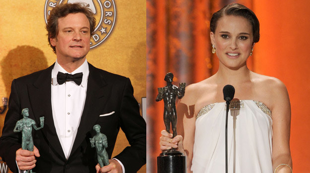 Colin Firth i Natalie Portman - murowani faworyci do Oscara! - fot. AFP / Getty Images /