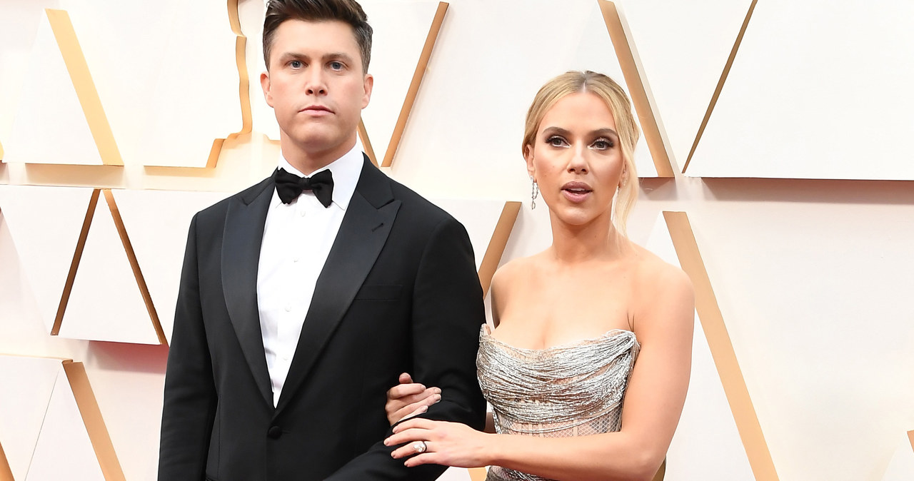 Colin Jost i Scarlett Johansson na gali Oscarów /Steve Granitz /Getty Images