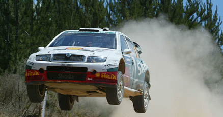 Colin McRae na trasie Rajdu Australii.  12 listopad 2005 / kliknij /AFP