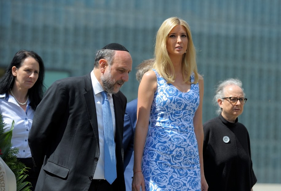 Córka prezydenta Stanów Zjednoczonych Ivanka Trump i Naczelny Rabin Polski Michael Schudrich /Przemysław Piątkowski /PAP