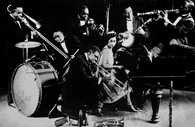 Creole Jazz Band, 1923, od lewej: Honoré Dutrey, Baby Dadds, Joe (King) Olivier, Louis Armstrong (n /Encyklopedia Internautica
