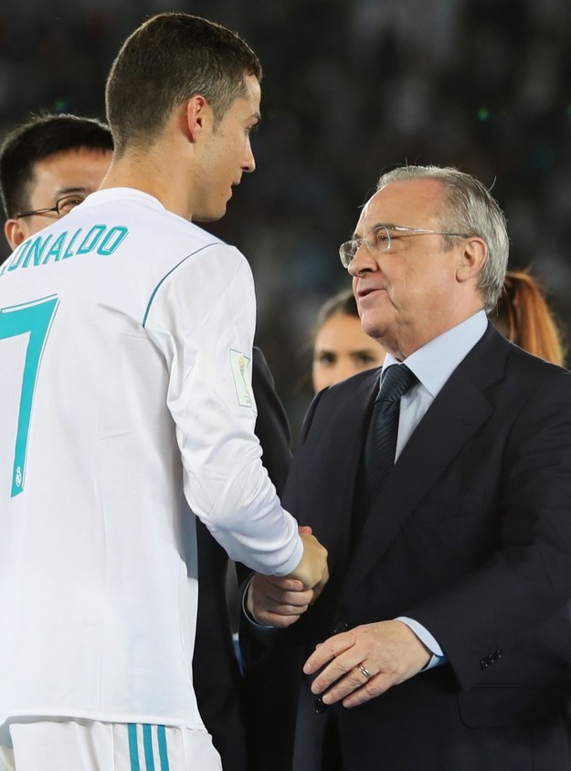 Cristiano Ronaldo i Florentino Perez /AFP