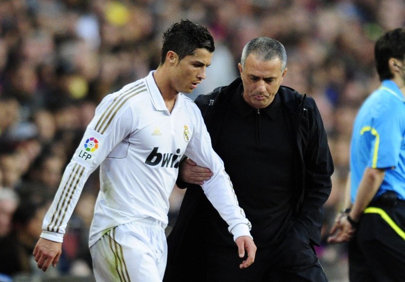 Cristiano Ronaldo i Jose Mourinho /AFP