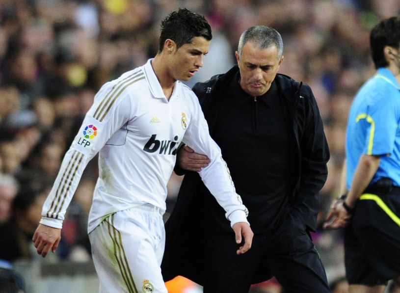 Cristiano Ronaldo i Jose Mourinho. /AFP
