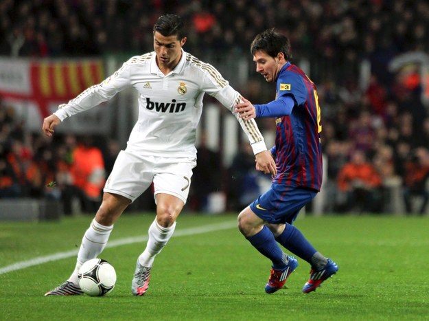 Cristiano Ronaldo i Lionel Messi /fot. Toni Albir /PAP/EPA