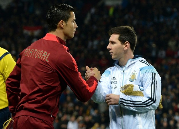 Cristiano Ronaldo i Lionel Messi / 	Nigel Roddis    /PAP/EPA
