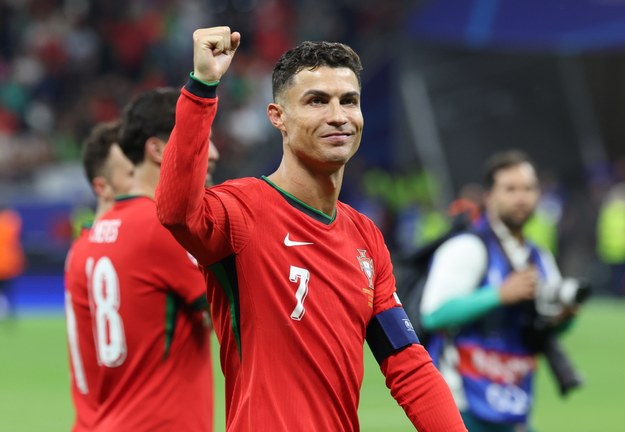 Cristiano Ronaldo po awansie Portugalii do ćwierćfinału Euro 2024 /MOHAMED MESSARA /PAP/EPA