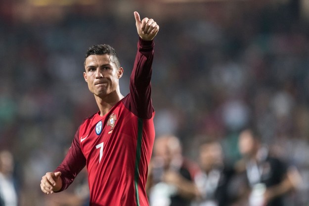 Cristiano Ronaldo po zwycięstwie Portugalii nad Szwajcarią w ostatnim meczu tych drużyn w eliminacjach MŚ 2018 /JEAN-CHRISTOPHE BOTT /PAP/EPA