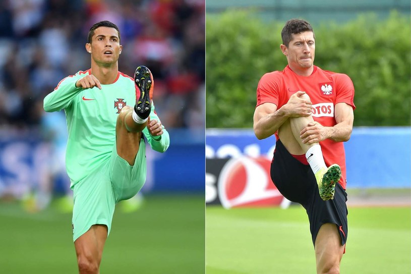 Cristiano Ronaldo / Robert Lewandowski /LOIC VENANCE /AFP
