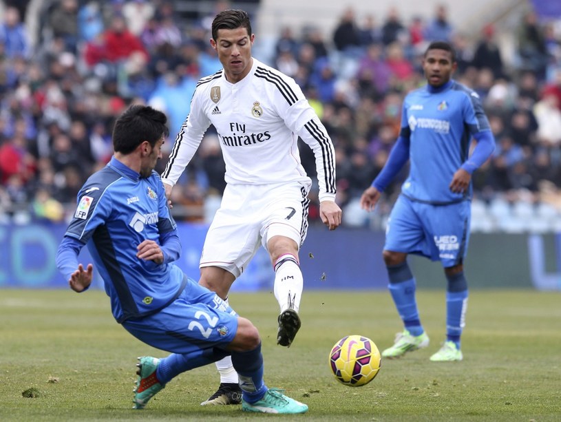 Cristiano Ronaldo strzelił dwa gole w meczu z Getafe /PAP/EPA
