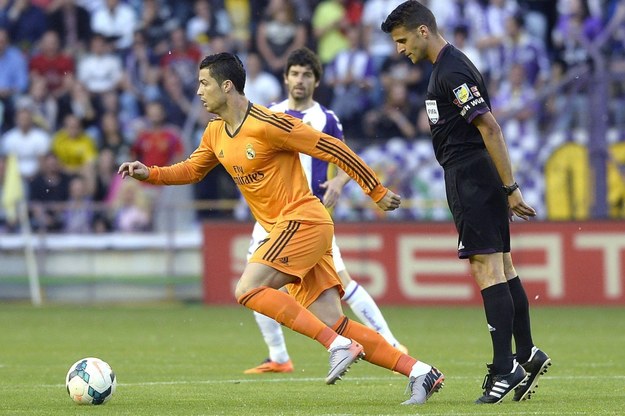 Cristiano Ronaldo w meczu Real Madryt-Valladolid /Nacho Gallego /PAP/EPA