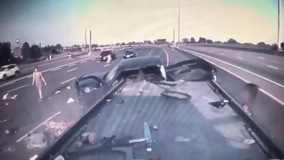 Cud na autostradzie. Aż trudno uwierzyć, że w tym wypadku nikt nie zginął    