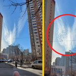 Cudowny znak na niebie nad Kijowem? Ukraińcy chcą wierzyć, że to zapowiedź klęski Rosji i Putina