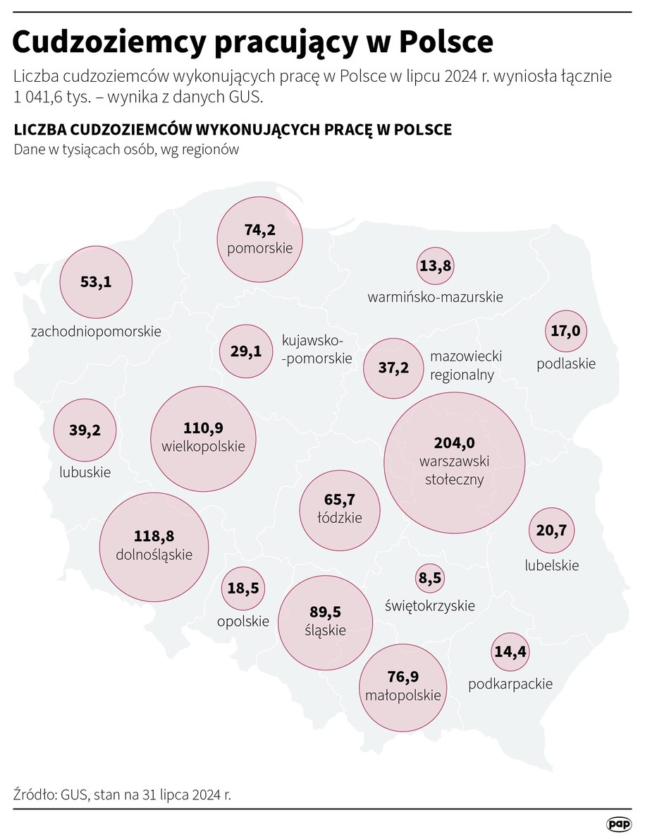 Cudzoziemcy pracujący w Polsce /Maciej Zieliński /PAP