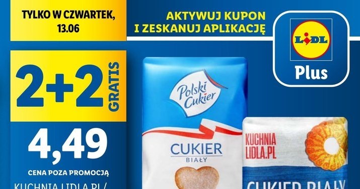 Cukier 2 + 2 gratis w Lidlu! /Lidl /INTERIA.PL