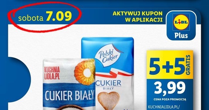 Cukier 5+5 gratis /Lidl /INTERIA.PL