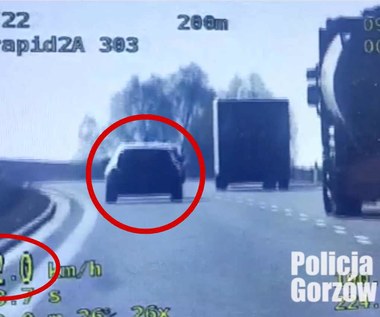 Ćwiartka na odwagę i prawie 200 km/h na S3. Kierowca Audi w rękach policji
