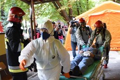 Ćwiczenia na wypadek epidemii ebolii w Krakowie