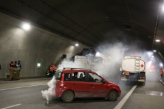 Ćwiczenia służb w tunelu