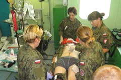Ćwiczenia w Wojskowej Jednostce Ewakuacji Medycznej w Balicach