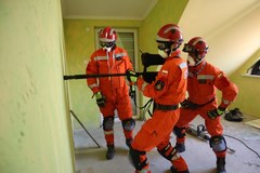 Ćwiczenia warmińsko-mazurskich strażaków