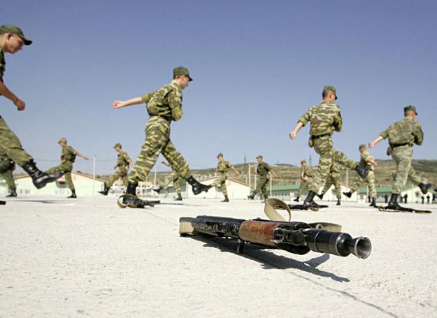 Ćwiczenia żołnierzy rosyjskich /AFP