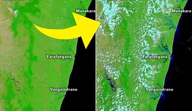 Cyklon Batsirai zalał Madagaskar. NASA udostępniła zdjęcia