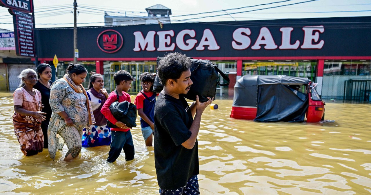 Cyklon Ditwah na Sri Lance