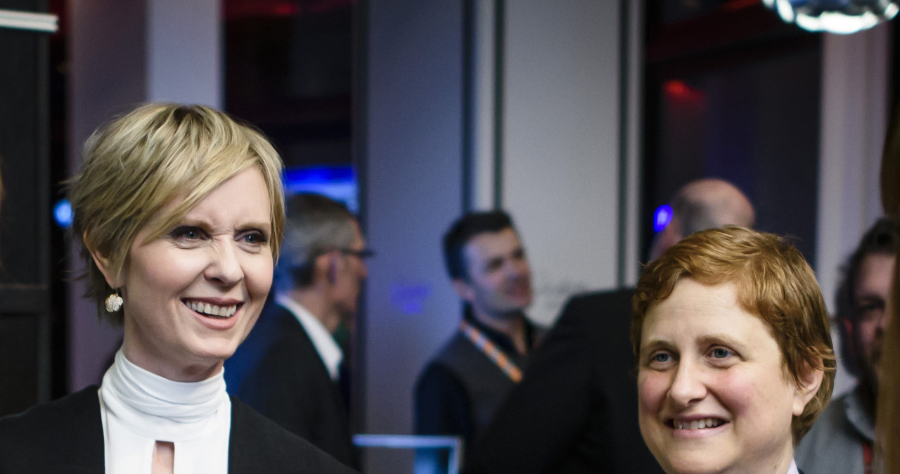 Cynthia Nixon (L) z żoną Christine Marinoni /Clemens Bilan /Getty Images