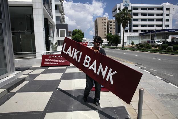Cypryjski Laiki Bank (Bank Popularny) przestał istnieć /AFP