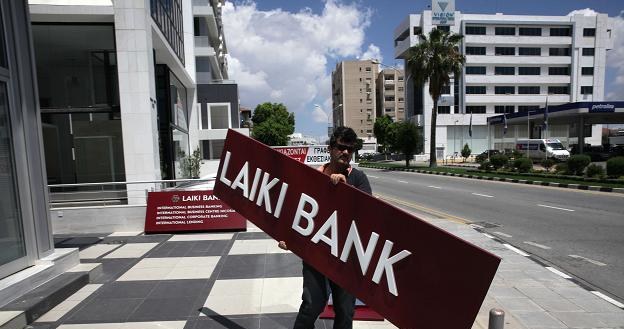 Cypryjski Laiki Bank (Bank Popularny) przestał istnieć /AFP