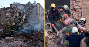 Cywile pod gruzami, ofiary śmiertelne. Dramat w Dnieprze i Charkowie [WIDEO]