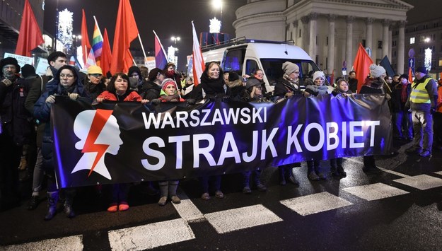 Czarna Środa - protest zorganizowany przez Ogólnopolski Strajk Kobiet /Radek Pietruszka /PAP